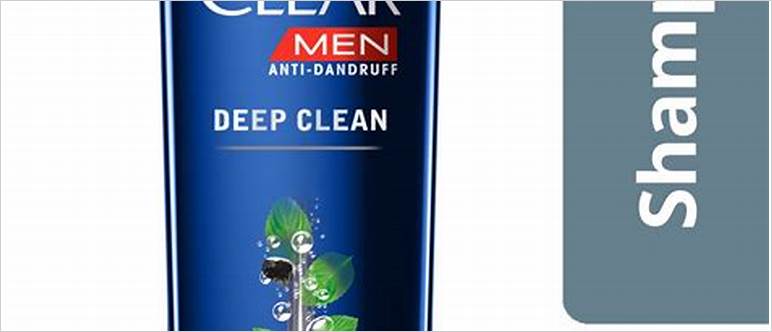 Clean shampoo for men
